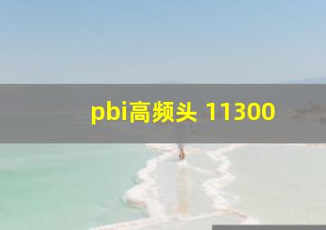 pbi高频头 11300